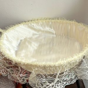 סל תחרה שמנת 40 ס״מ