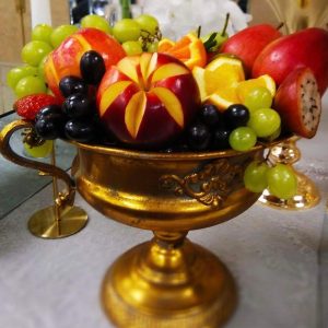 מרקו פולו מתכת מוזהבת בסגנון עתיק  22 ס״מ